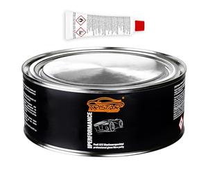 TRISTARcolor 1 KG Mastic Fibre de Verre Mastic Polyester Mastic de Remplissage Mastic Fin & durcisseur 2K