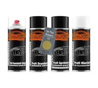 TRISTARcolor Ensemble de bombes de peinture Peinture voiture pour pare-chocs en plastique pour Fuji/Subaru YJ Mustard Yellow Metallic Perl