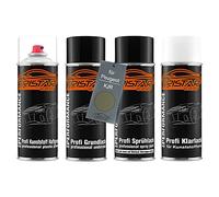 TRISTARcolor Ensemble de bombes de peinture Peinture voiture pour pare-chocs en plastique pour Peugeot KJR Vert Olivine Nacre Metallic Perl X.