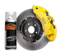 TRISTARcolor Peinture étriers de frein 2K aérosol Flash Yellow | 400 ml, séchage rapide, résiste jusqu’à 450 °C, résistant à l’essence, haute brillance, Made in Germany