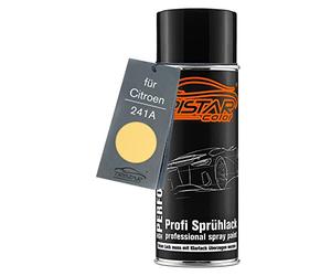 TRISTARcolor Peinture voiture Bombe de peinture pour Citroen 241A Jaune Carioca Peinture de base aérosol 400 ml