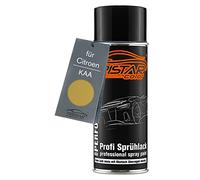 TRISTARcolor Peinture voiture Bombe de peinture pour Citroen KAA Amarillo Naissant/Jaune Naissant Metallic Peinture de base aérosol 400 ml