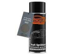 TRISTARcolor Peinture voiture Bombe de peinture pour Mercedes/Daimler Benz 963 Indiumgrau Metallic/Iridium Grey Metallic Peinture de base aérosol 400 ml