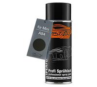 TRISTARcolor Peinture voiture Bombe de peinture pour Mini A94 Midnight Black Metallic Peinture de base aérosol 400 ml