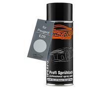 TRISTARcolor Peinture voiture Bombe de peinture pour Peugeot EZR Gris Aluminium Metallic/Chronos Silber Metallic Peinture de base aérosol 400 ml