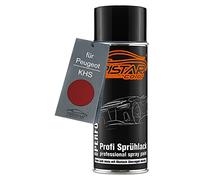 TRISTARcolor Peinture voiture Bombe de peinture pour Peugeot KHS Rouge Asmara Nacre/Rosso Asmara Nacre Peinture de base aérosol 400 ml