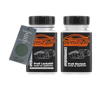 TRISTARcolor Peinture voiture Crayon de retouche peinture pour Austin Rover/MG/Morris/Roewe/Rover/Triumph GJY Emerald Green Metallic Peinture de base vernis clair 50 ml chacun