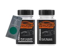 TRISTARcolor Peinture voiture Crayon de retouche peinture pour Austin Rover/MG/Morris/Roewe/Rover/Triumph HAC Emerald Peinture de base vernis clair 50 ml chacun