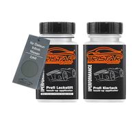 TRISTARcolor Peinture voiture Crayon de retouche peinture pour Datsun/Infiniti/Nissan DAR Deep Forest Peinture de base vernis clair 50 ml chacun