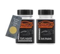 TRISTARcolor Peinture voiture Crayon de retouche peinture pour Lexus/Scion/Toyota 5C2 Brass Gold Metallic Peinture de base vernis clair 50 ml chacun
