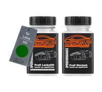 TRISTARcolor Peinture voiture Crayon de retouche peinture pour Lotus 02I Emerald Green Metallic Peinture de base vernis clair 50 ml chacun
