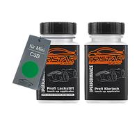 TRISTARcolor Peinture voiture Crayon de retouche peinture pour Mini C3B British Racing Green IV Perl Peinture de base vernis clair 50 ml chacun