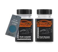 TRISTARcolor Peinture voiture Crayon de retouche peinture pour VW/Volkswagen LC5D Waimea Blue Metallic Peinture de base vernis clair 50 ml chacun