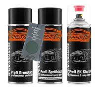 TRISTARcolor Peinture voiture Kit bombes de peinture 2K pour Chrysler/Dodge/Jeep/Plymouth/Viper PG3 Emerald Green Perl X. Peinture de fond peinture de base vernis clair 2K