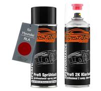 TRISTARcolor Peinture voiture Kit bombes de peinture 2K pour Hyundai RLA Cavendish Red Perl X. Peinture de base 2 composants vernis clair aérosol