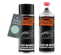 TRISTARcolor Peinture voiture Kit bombes de peinture 2K pour Pantone 006151C 6151C Pastel Green Peinture de base 2 composants vernis clair aérosol