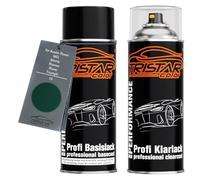 TRISTARcolor Peinture voiture Kit bombes de peinture pour Austin Rover/MG/Morris/Roewe/Rover/Triumph 75 British Racing Green Peinture de base vernis clair aérosol 400 ml