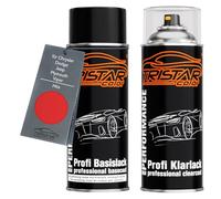 TRISTARcolor Peinture voiture Kit bombes de peinture pour Chrysler/Dodge/Jeep/Plymouth/Viper PR4 Flame Red Sprinter Peinture de base vernis clair aérosol 400 ml