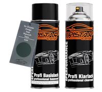 TRISTARcolor Peinture voiture Kit bombes de peinture pour Chrysler/Dodge/Jeep/Plymouth/Viper XGR Shale Green Perl Metallic Peinture de base vernis clair aérosol 400 ml