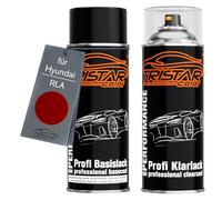 TRISTARcolor Peinture voiture Kit bombes de peinture pour Hyundai RLA Cavendish Red Perl X. Peinture de base vernis clair aérosol 400 ml