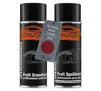 TRISTARcolor Peinture voiture Kit bombes de peinture pour Lexus/Scion/Toyota 3Q3 Rouge Cardinal Metallic Peinture de fond peinture de base aérosol 400 ml