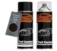 TRISTARcolor Peinture voiture Kit bombes de peinture pour Lexus/Scion/Toyota 4U5 Dark Brown Metallic/Cocoa Bean Metallic Peinture de base vernis clair aérosol 400 ml