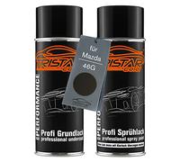 TRISTARcolor Peinture voiture Kit bombes de peinture pour Mazda 46G Machine Grey Metallic Peinture de fond peinture de base aérosol 400 ml