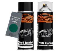 TRISTARcolor Peinture voiture Kit bombes de peinture pour Mercedes/Daimler Benz 6464 Orchidgrün/Orchid Green Peinture de base vernis clair aérosol 400 ml