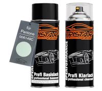 TRISTARcolor Peinture voiture Kit bombes de peinture pour Pantone 006149C 6149C Pastel Green Peinture de base vernis clair aérosol 400 ml