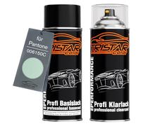 TRISTARcolor Peinture voiture Kit bombes de peinture pour Pantone 006150C 6150C Pastel Green Peinture de base vernis clair aérosol 400 ml