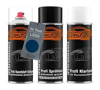 TRISTARcolor Peinture voiture Kit bombes de peinture pour pare-chocs en plastique pour Seat LS5S Azul Aniversario Metallic/Azul Universal Metallic