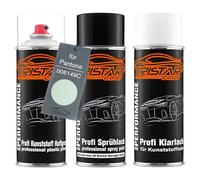 TRISTARcolor Peinture voiture Kit bombes de peinture pour plastique pour Pantone 006149C 6149C Pastel Green primaire d'adhérence peinture de base vernis clair avec plastifiant