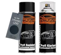 TRISTARcolor Peinture voiture Kit bombes de peinture pour VW/Volkswagen LZ5D Nachtblau Perl/Blu Notte Perla Peinture de base vernis clair aérosol 400 ml