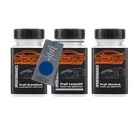 TRISTARcolor Peinture voiture Kit crayon de retouche de peinture pour Chrysler/Dodge/Jeep/Plymouth/Viper BE Sky Blue Metallic/Light Royal Blue Metallic 3 x 50 ml