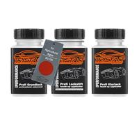 TRISTARcolor Peinture voiture Kit crayon de retouche peinture pour Agricultural/Agrar 20100 International Red/Bollinder Munktel Peinture de fond de base vernis clair 50 ml chacun