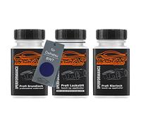 TRISTARcolor Peinture voiture Kit crayon de retouche peinture pour Daihatsu 8W7 Dark Blue Perl Metallic Peinture de fond peinture de base vernis clair 50 ml chacun