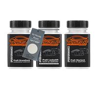 TRISTARcolor Peinture voiture Kit crayon de retouche peinture pour Honda/Acura NH788P White Orchid Perl/New Global White Perl Peinture de fond de base vernis clair 50 ml chacun
