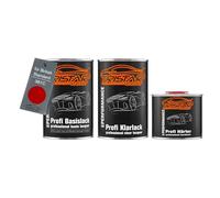 TRISTARcolor Peinture voiture Kit pot prêt à la pulvérisation pour British Standard 381C Post Office Red peinture de base + vernis clair 2K 2,5 L