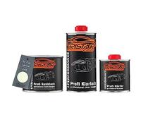 TRISTARcolor Peinture voiture Kit pot prêt à la pulvérisation pour Fiat/Lancia 249 Bianco Banchisa Peinture de base + vernis clair 2K 1,25 L