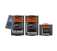 TRISTARcolor Peinture voiture Kit pot prêt à la pulvérisation pour Fisker CBM Big Sur Blue Perl Metallic peinture de base + vernis clair 2K 2,5 L
