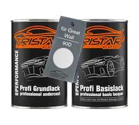 TRISTARcolor Peinture voiture Kit pot prêt à la pulvérisation pour Great Wall 90D Yun Jin Bai Perl peinture de fond + peinture de base 2 litres 2000 ml