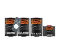 TRISTARcolor Peinture voiture Kit pot prêt à la pulvérisation pour Mercedes/Daimler Benz 9147 Branco 9147 / Branco Artica peinture de fond + peinture de base + vernis clair 2K 3,5 L
