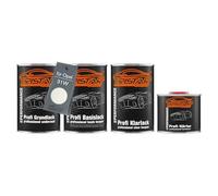 TRISTARcolor Peinture voiture Kit pot prêt à la pulvérisation pour Opel 31W Jade Weiss peinture de fond + peinture de base + vernis clair 2K 3,5 L