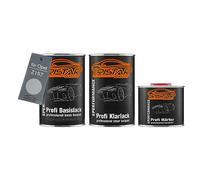 TRISTARcolor Peinture voiture Kit pot prêt à la pulvérisation pour Opel Z157 Starsilber III Metallic/Star Silver II Metallic peinture de base + vernis clair 2K 2,5 L