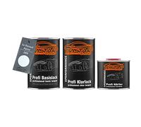 TRISTARcolor Peinture voiture Kit pot prêt à la pulvérisation pour Renault/Alpine 389 Blanc Glacier/Arktis Weiss peinture de base + vernis clair 2K 2,5 L