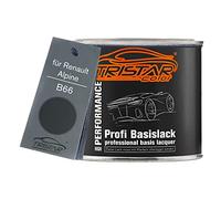 TRISTARcolor Peinture voiture Pot pour Renault B66 Gris Eclipse Metal. 0,5L | pour Renault / Alpine, Eclipsegrijs Metallic / Gris Eclipse Metallic, Peinture de base, prêt à l'emploi