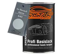 TRISTARcolor Peinture voiture Pot prêt à la pulvérisation pour Renault/Alpine 640 Gris Iceberg Metallic peinture de base 1 litre 1000 ml