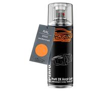 TRISTARcolor RAL 2003 Pastellorange mat satiné Bombe de peinture acrylique 2K aérosol peinture à vaporiser peinture à pulvériser 400 ml séchage rapide
