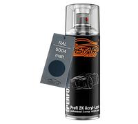 TRISTARcolor RAL 5004 Schwarzblau mat Bombe de peinture acrylique 2K aérosol peinture à vaporiser peinture à pulvériser 400 ml séchage rapide