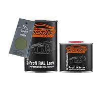TRISTARcolor RAL 6003 Olivgrün mat Pot de peinture automobile 2K 1,5 litre / 1500 ml durcisseur inclus